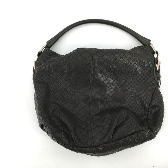 MaxMara Fold Over Leather Hobo Handle Bag - Picture 4 of 8